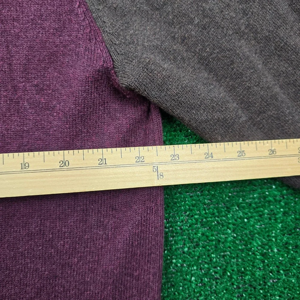 Southern Pines Cardigan Sweater Mens Large Burgundy Button Up Preppy Casual‎